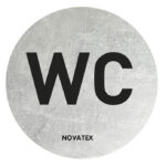 Σήμα ALU “WC” Φ10cm