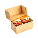 ΚΟΥΤΙ Double Burger Box ΚΡΑΦΤ 21×12.5×10 cm