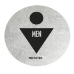 Σήμα ALU “Men” Φ10cm